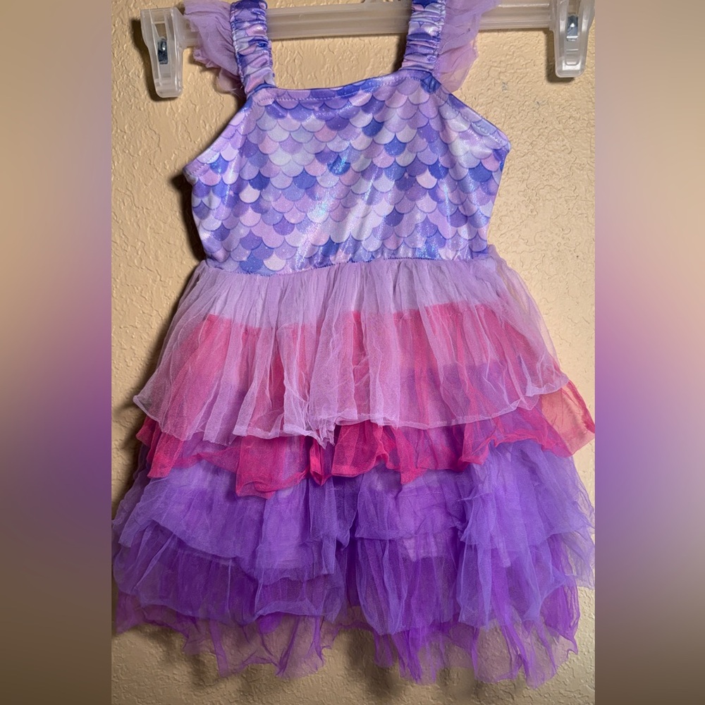 Purple and Pink Mermaid Kids Costume size 2-3